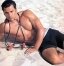 Muscle Guy In Black Boxer