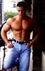 Black Muscle Guy In Jeans