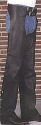black leather cowhide chaps